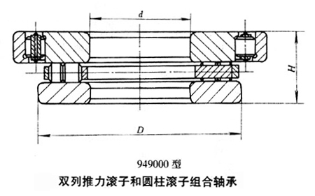 雙列推力圓柱滾子和深溝球組合軸承 雙列推力圓柱滾子和深溝球組合軸承