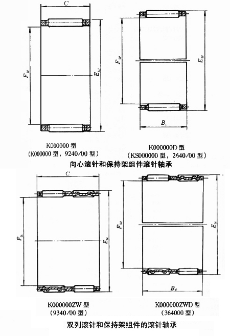 向心滾針和保持架組件 向心滾針和保持架組件