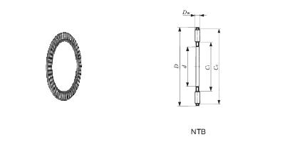 推力滾針軸承 NTB 3552圖紙