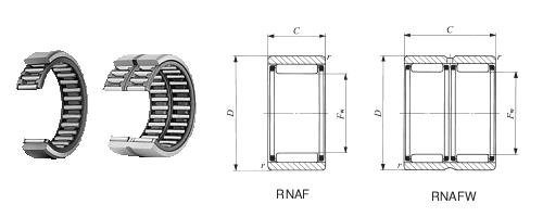 滾針軸承,無內(nèi)圈RNA F81510圖紙