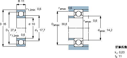 SKFW 6300軸承圖紙