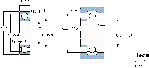 SKFW 6301軸承圖紙