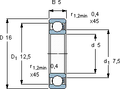 SKF625/HR11QN軸承圖紙