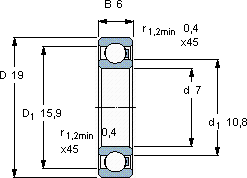 SKF607/HR11QN軸承圖紙