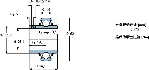 SKFYAR 205-100-2FW/VA228軸承圖紙