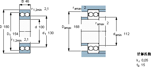 SKF4220 ATN9軸承圖紙
