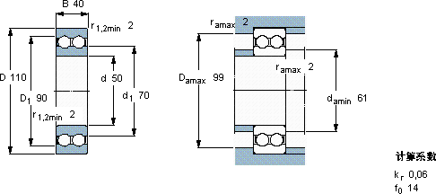 SKF4310 ATN9軸承圖紙