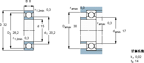 SKF16002 *軸承圖紙