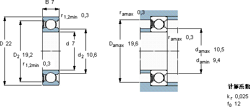 SKF627-RSL *軸承圖紙