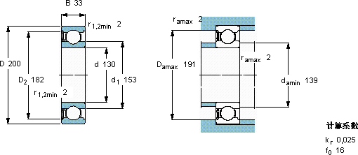 SKF6026-RS1 *軸承圖紙
