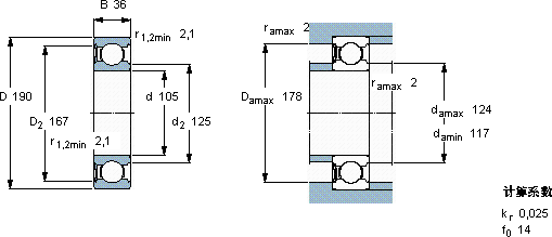 SKF6221-RS1 *軸承圖紙