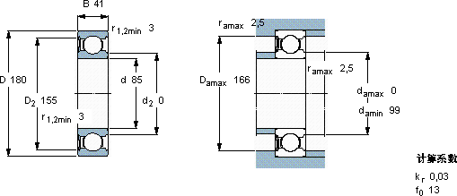 SKF6317-RS1 *軸承圖紙