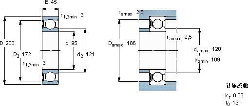 SKF6319-RS1 *軸承圖紙