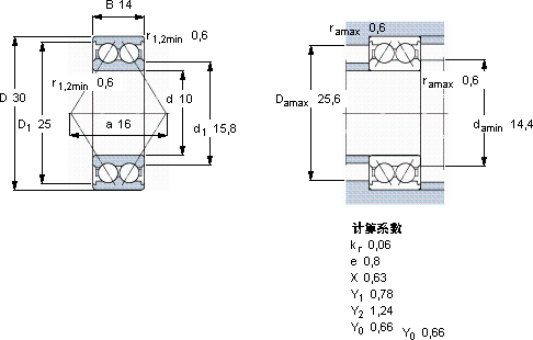SKF3200 ATN9軸承圖紙