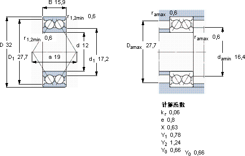 SKF5201 ATN9軸承圖紙