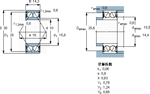 SKF5200 A-2RS1TN9軸承圖紙
