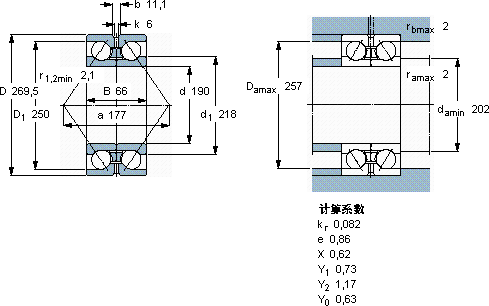 SKF305338 DA軸承圖紙