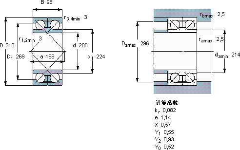 SKF305352軸承圖紙