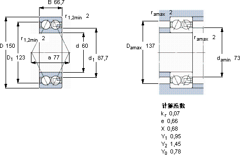 SKF5412 A軸承圖紙