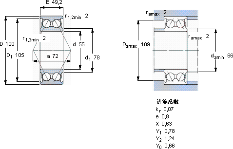 SKF3311 A *軸承圖紙