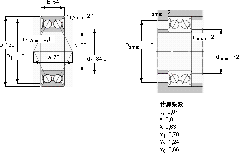 SKF3312 A *軸承圖紙
