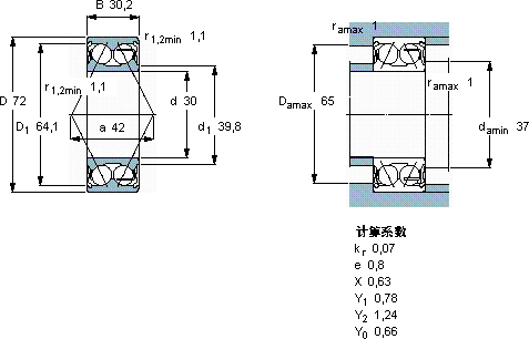SKF5306 A-2Z *軸承圖紙