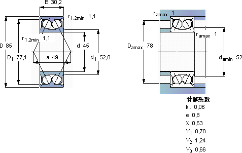 SKF3209 ATN9/W64 *軸承圖紙