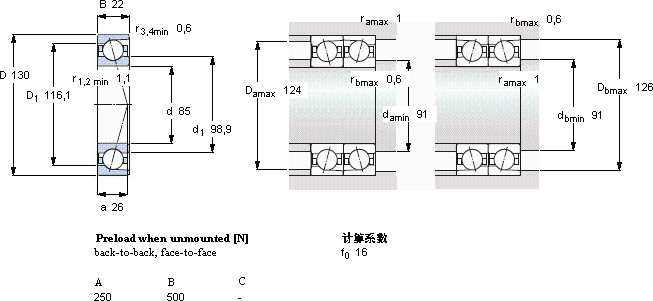 SKF7017 CD/HCP4A軸承圖紙