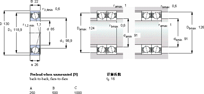 SKFS7017 CD/P4A軸承圖紙