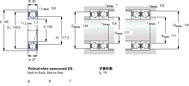 SKFS71921 CD/HCP4A軸承圖紙