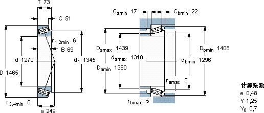 SKFBT1B 332335/HA4軸承圖紙