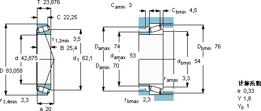 SKF25577/2/25523/2/Q軸承圖紙