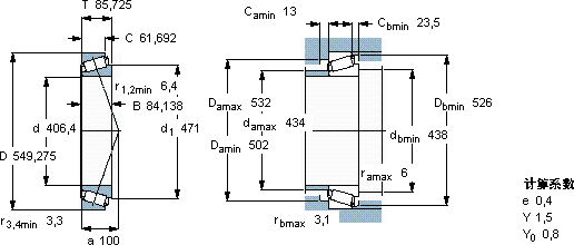 SKFLM 567949/910/HA1軸承圖紙