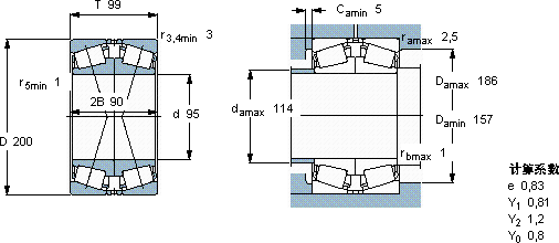 SKF31319 J2/DF軸承圖紙