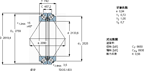 SKFBT2B 332497/HA4軸承圖紙