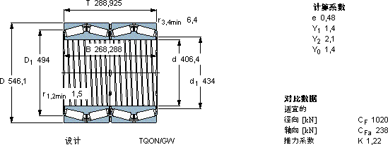 SKF331465 BG軸承圖紙