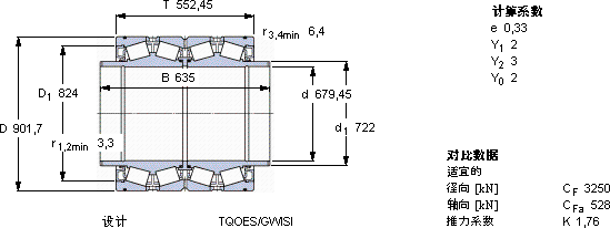 SKFBT4B 334016 G/HA1VA901軸承圖紙