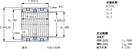 SKF331625軸承圖紙