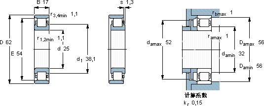 SKFN 305 ECP *軸承圖紙