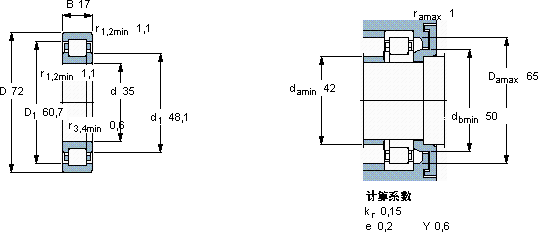 SKFNUP 207 ECJ *軸承圖紙