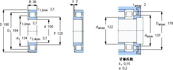 SKFNJ 221 ECN2ML *軸承圖紙