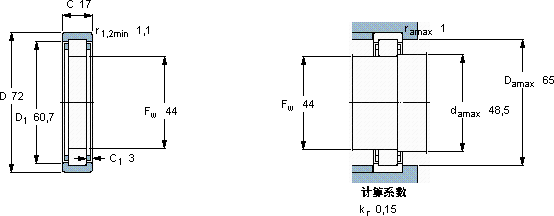 SKFRNU 207 ECP *軸承圖紙