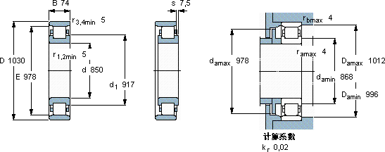SKF316200軸承圖紙