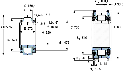 SKF316351 CB軸承圖紙