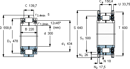 SKF316733 DB軸承圖紙