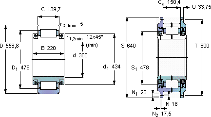 SKF316733軸承圖紙