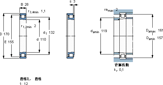 SKFN 1022 KTNHA/SP軸承圖紙