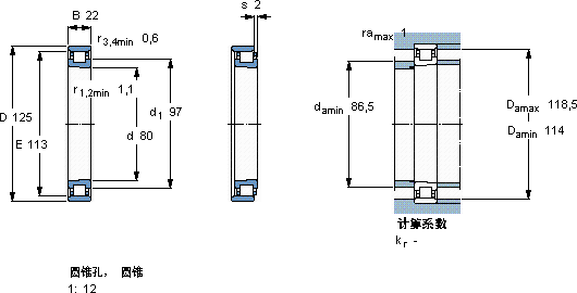 SKFN 1016 KPHA/SP軸承圖紙