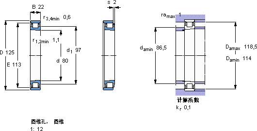 SKFN 1016 KTNHA/HC5SP軸承圖紙