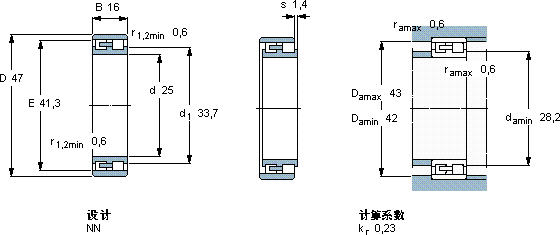 SKFNN 3005/SP軸承圖紙